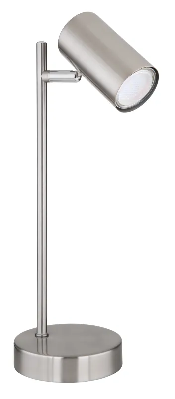 Robby 35cm Matt nikkel skrivebordslampe Fra Globo Lighting - Robby &auml;r en praktisk skrivbordslampa som blir ett stilfullt tillskott till ditt hem.