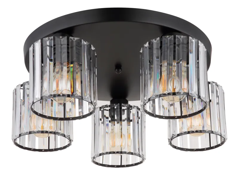 Jordana Ø46 Svart plafond Fra Globo Lighting - Jordana &auml;r en elegant plafond som imponerar med sin eleganta och stilrena design.