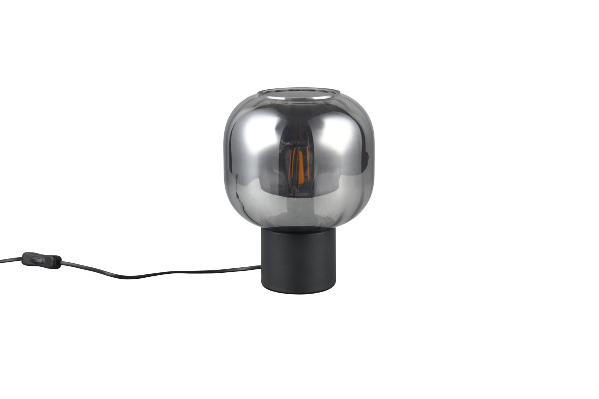 Diva 26cm Røykgrå bordlampe Fra Trio Lighting - 