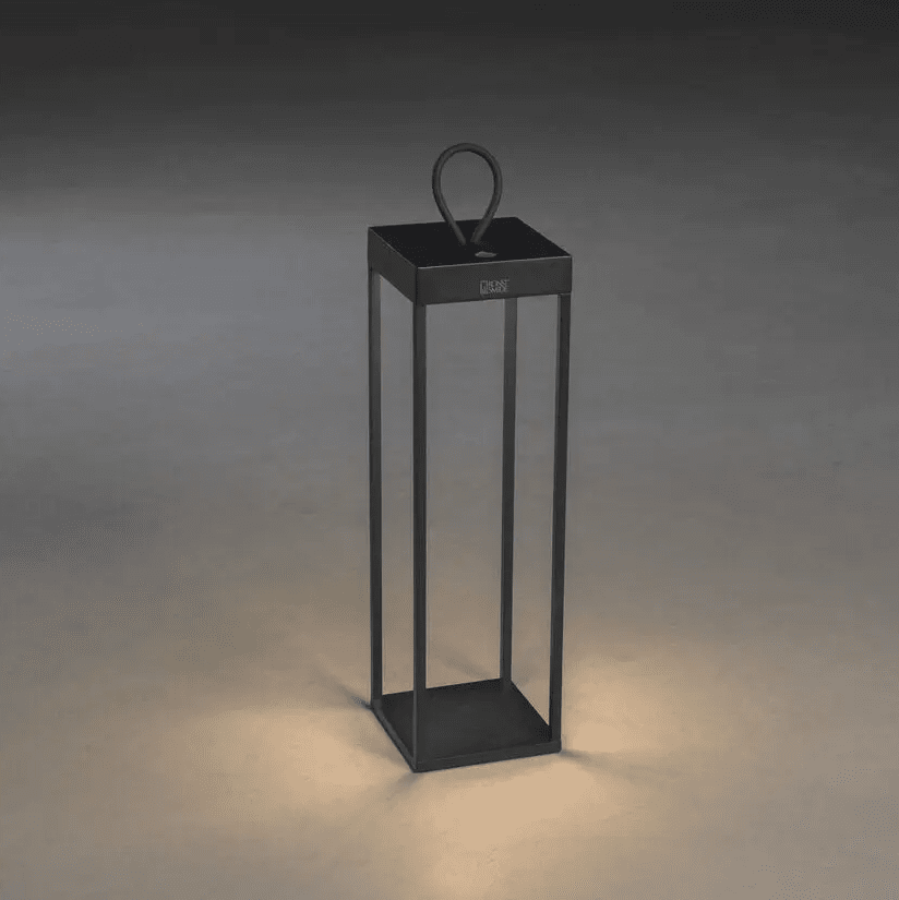 Ravello 50cm Svart bærbar Fra Konstsmide - Lampen er utstyrt med dimmer for justering av lysstyrken.