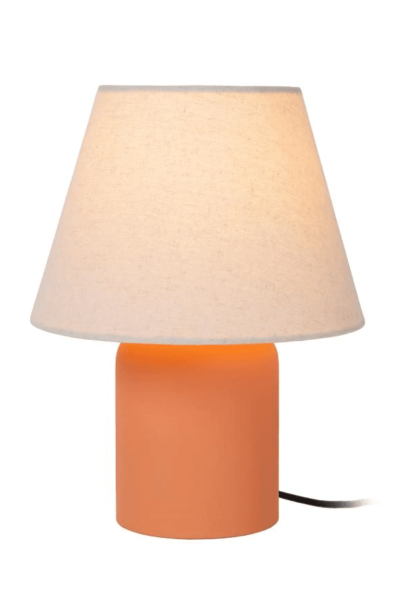 Macia 27cm Terrakotta bordlampe Fra Lucide - Macia er en moderne bordlampe med retrodesign.