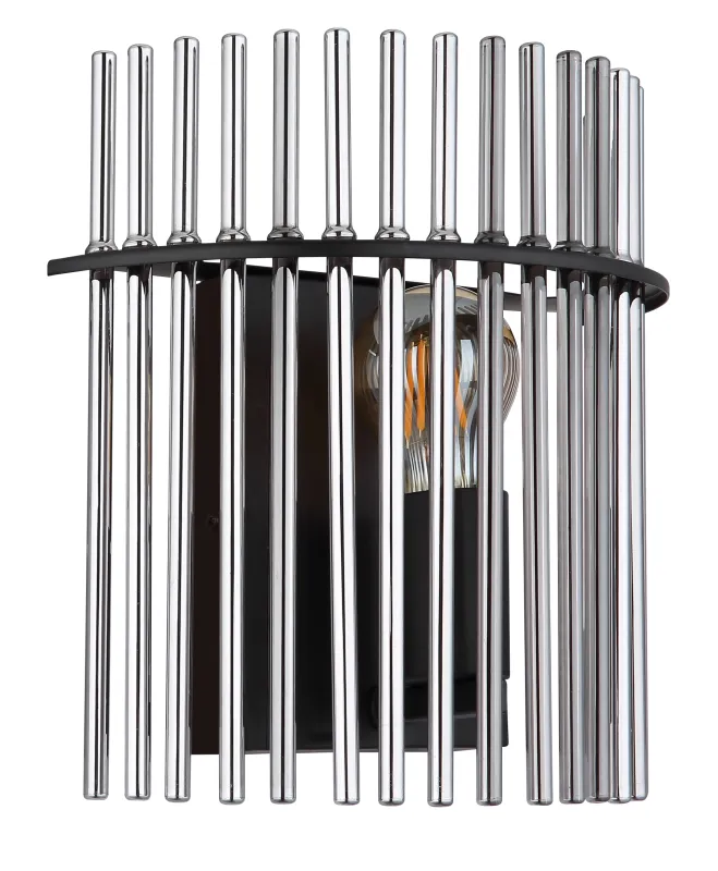 Gorley 26cm Røykfarget vegglampe Fra Globo Lighting - Gorley &auml;r en elegant och sofistikerad v&auml;gglampa med en imponerande arkitektonisk design.