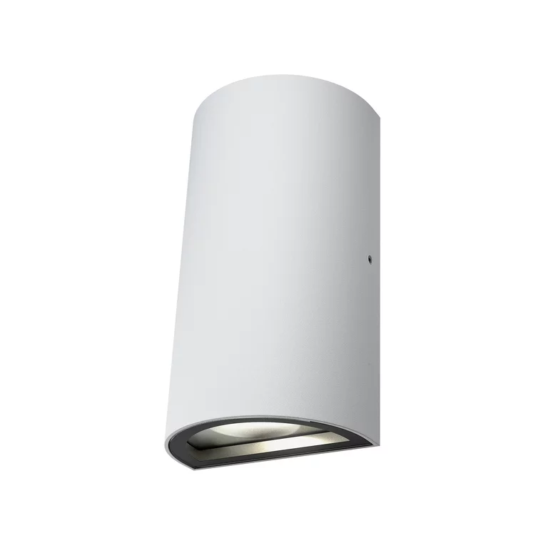 UpDown Hvit utendørslampe Fra Ledvance - UpDown &auml;r en stilren och modern v&auml;gglampa som skapar en effektfull ljusspridning b&aring;de upp&aring;t och ned&aring;t.