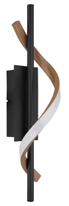 Watkins 47cm Svart vegglampe Fra Globo Lighting - Watkins v&auml;gglampa &auml;r en stilren och modern belysningsl&ouml;sning som skapar en elegant atmosf&auml;r i ditt hem.