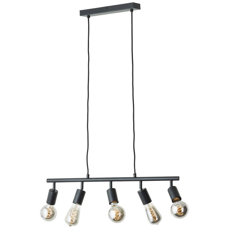 Tiffany 63cm Matt svart Taklampe Fra Brilliant - 