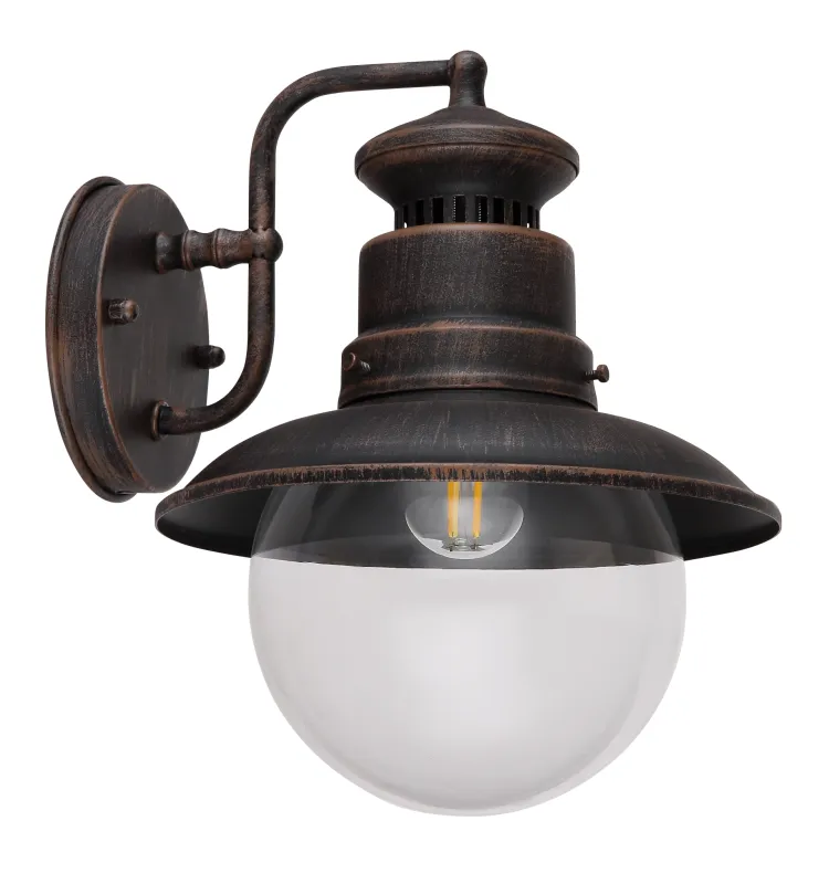 Stella Rust utendørslampe Fra Globo Lighting - Kombinera stil och funktion med Stella och skapa en inbjudande atmosf&auml;r runt ditt hem!