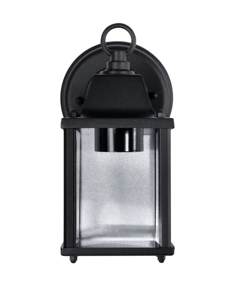 Lantern Square S Svart utendørslampe Fra Ledvance - Lantern Square er en stilig vegglampe i klassisk lanternedesign som gir en tidl&oslash;s og elegant f&oslash;lelse til fasader, entre og uteplasser.