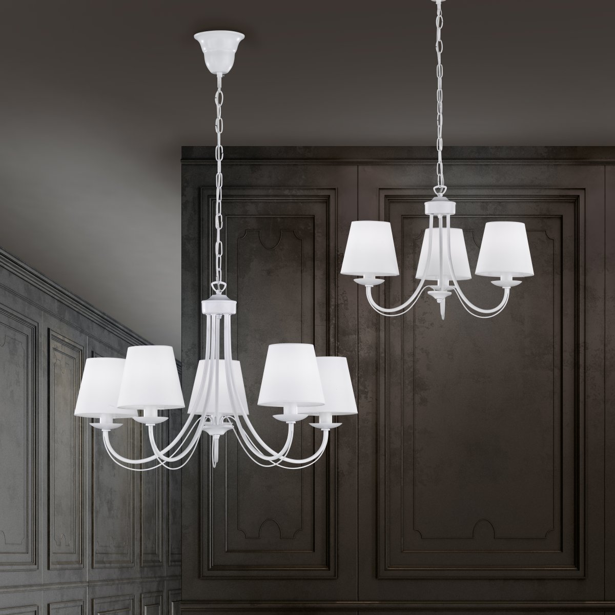 Cortez Ø52 Hvit Taklampe Fra Trio Lighting - 