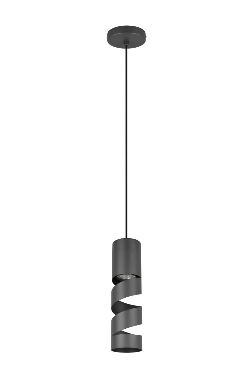 Stream 28cm Svart Taklampe Fra Trio Lighting - 