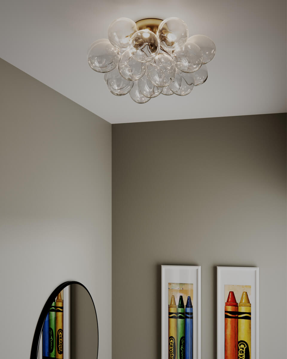 Gross Ø50 Gjennomsiktig plafond Fra By Rydéns - Gross plafond er tilgjengelig i to st&oslash;rrelser.