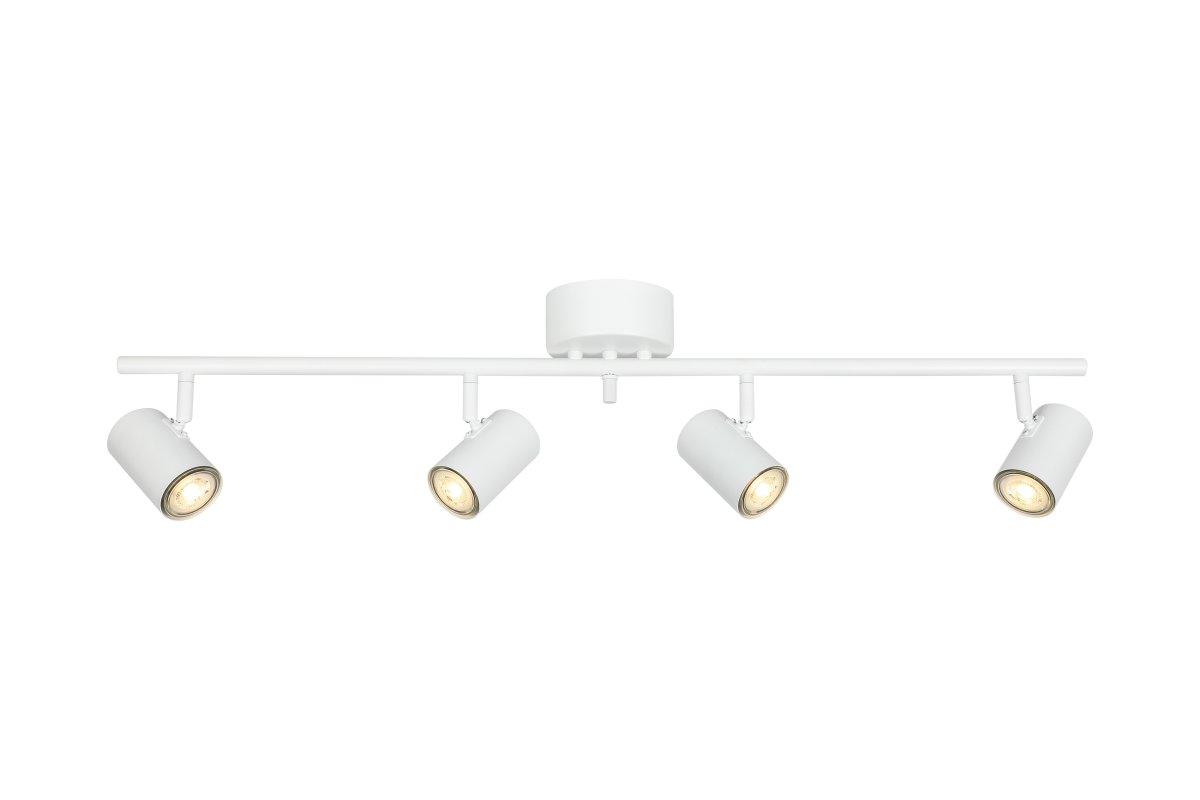 Omega 4 Hvit spotlight Fra Nordic Lighting - Omega er en klassisk spotlight med et tidsriktig design i matt hvitt metall.