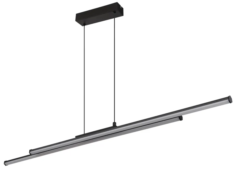 Kirina 110cm Svart Taklampe Fra Globo Lighting - Den stilrena designen i kombination med h&ouml;gkvalitativa material g&ouml;r Kirina till det perfekta valet f&ouml;r dig som s&ouml;ker en b&aring;de estetisk och funktionell belysningsl&ouml;sning.