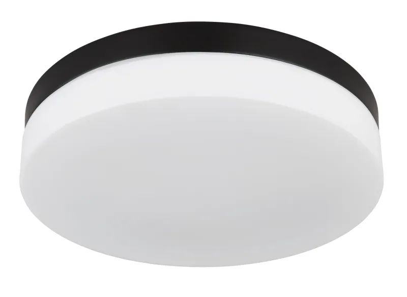 Vranos 30cm Svart Fra Globo Lighting - Lampan &auml;r tillverkad i aluminium och glas, vilket ger ett tidl&ouml;st och sofistikerat uttryck.
