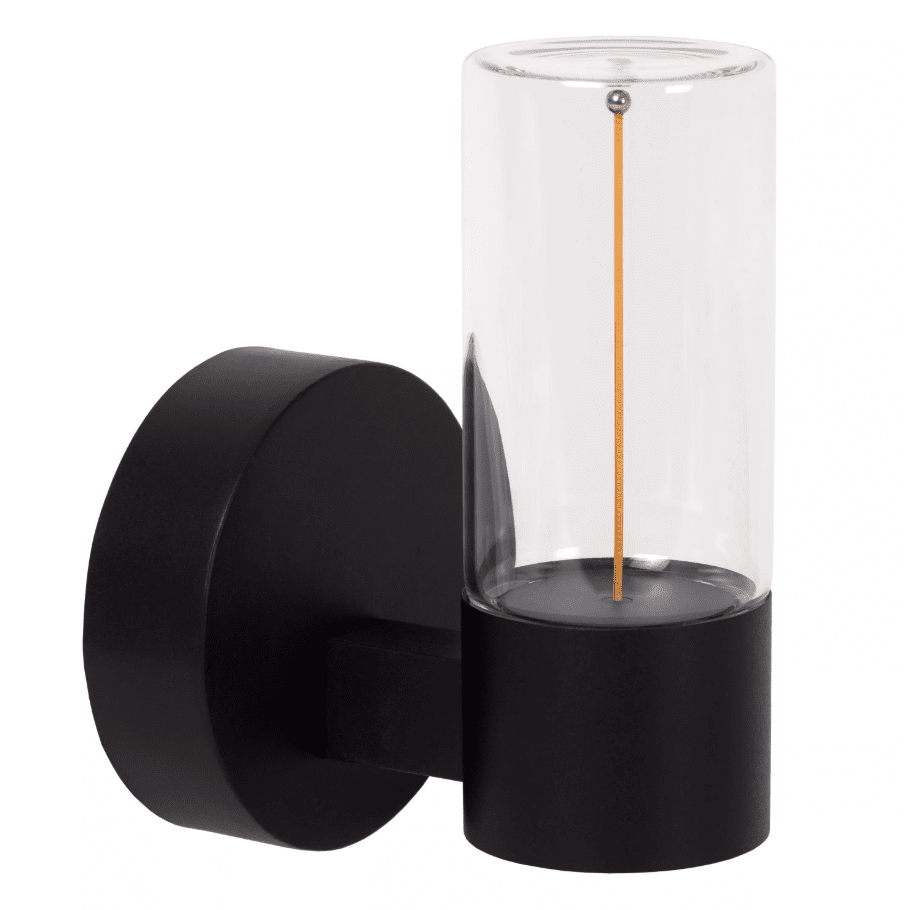 Filani Svart utendørslampe Fra Lucide - Filani er en moderne fasadelampe som gir godt allsidig lys med sin innebygde LED-lampe.