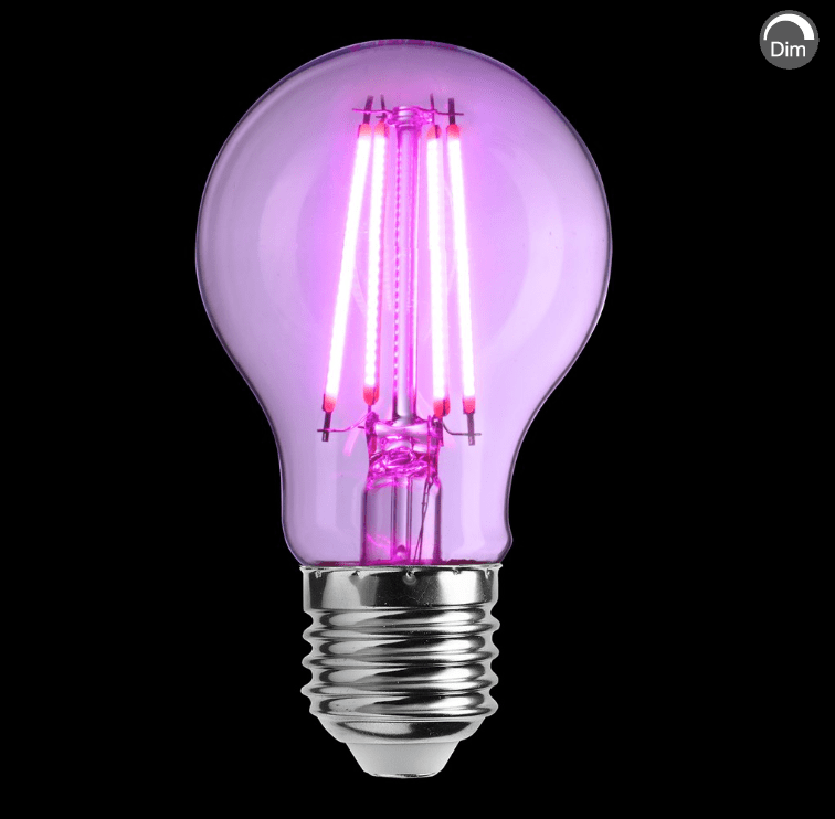 E27 LED vekstlys 6W Rosa Fra Unison - 