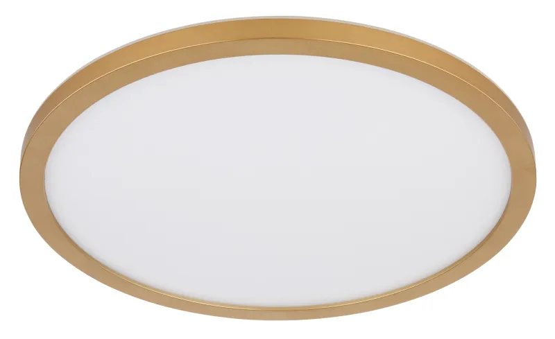 Sapana Ø42 Messing baderomslampe Fra Globo Lighting - Lampan &auml;r tillverkad av matt m&auml;ssingsf&auml;rgad och vit plast, vilket ger ett mjukt och bl&auml;ndfritt ljus.