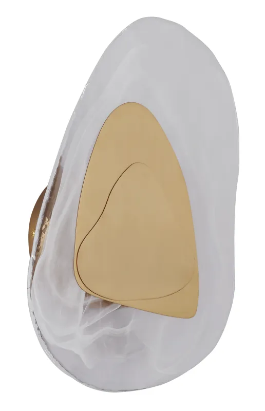 Dorsey 32cm Gull vegglampe Fra Globo Lighting - Dorsey v&auml;gglampa f&ouml;rtrollar med sin unika molnformade design och skapar en harmonisk atmosf&auml;r i varje rum.