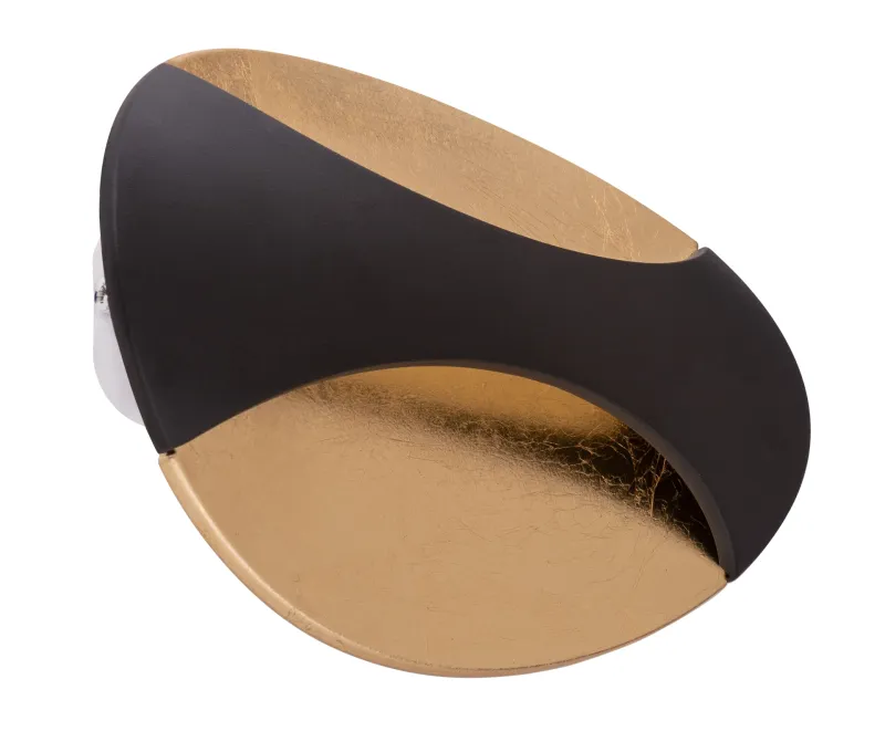 Alexandra 21cm Gull vegglampe Fra Globo Lighting - Den medf&ouml;ljande 6W LED-lampan ger en behaglig belysning med 230 lumen och en varm ljusf&auml;rg p&aring; 3000K.