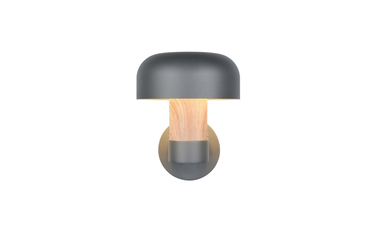 Fraser 24cm Imitasjon av tre utendørslampe Fra Trio Lighting - Fraser er laget av støpt aluminium og kombinerer moderne minimalisme med naturlige detaljer.