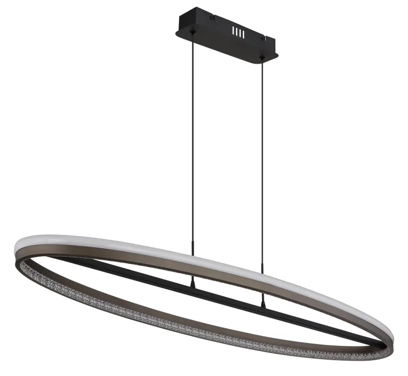 Della 100cm Grå Taklampe Fra Globo Lighting - Perfekt f&ouml;r vardagsrum och matsalar, d&auml;r den skapar en inbjudande atmosf&auml;r och en modern touch.