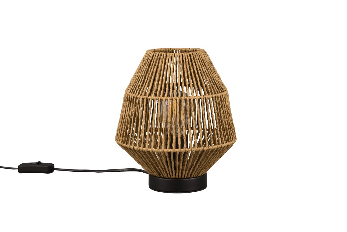 Miki 20cm Brun bordlampe Fra Trio Lighting - 