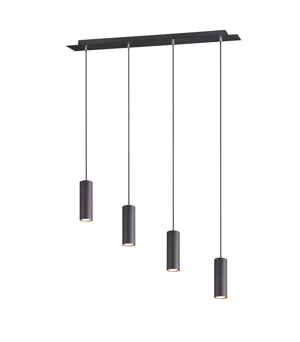 Marley 75cm Svart Taklampe Fra Trio Lighting - 
