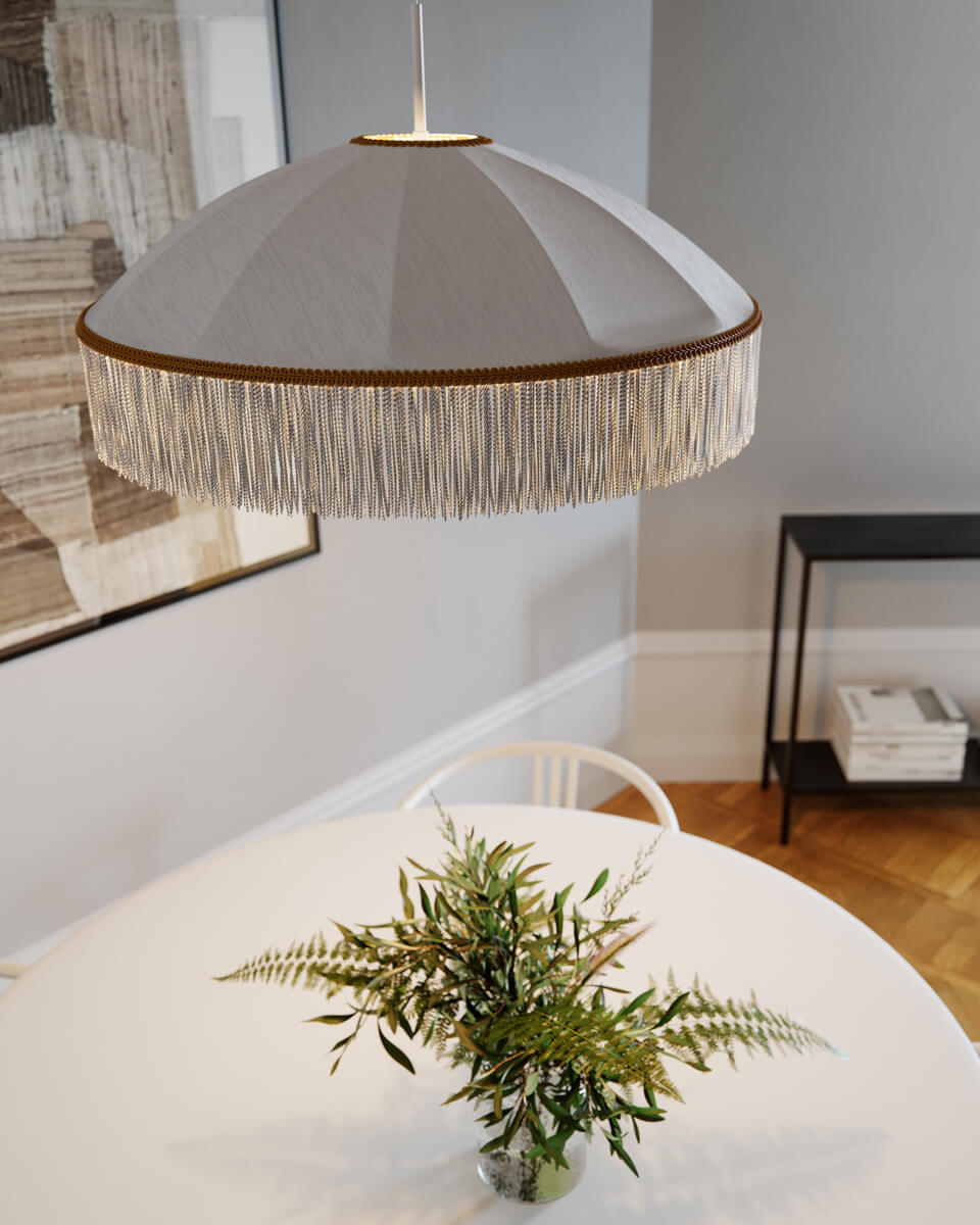 Francis Ø60 Hvit Taklampe Fra By Rydéns - Med en diameter p&aring; 60 cm og en h&oslash;yde p&aring; 35 cm, blir Francis en i&oslash;ynefallende detalj i rommet ditt.