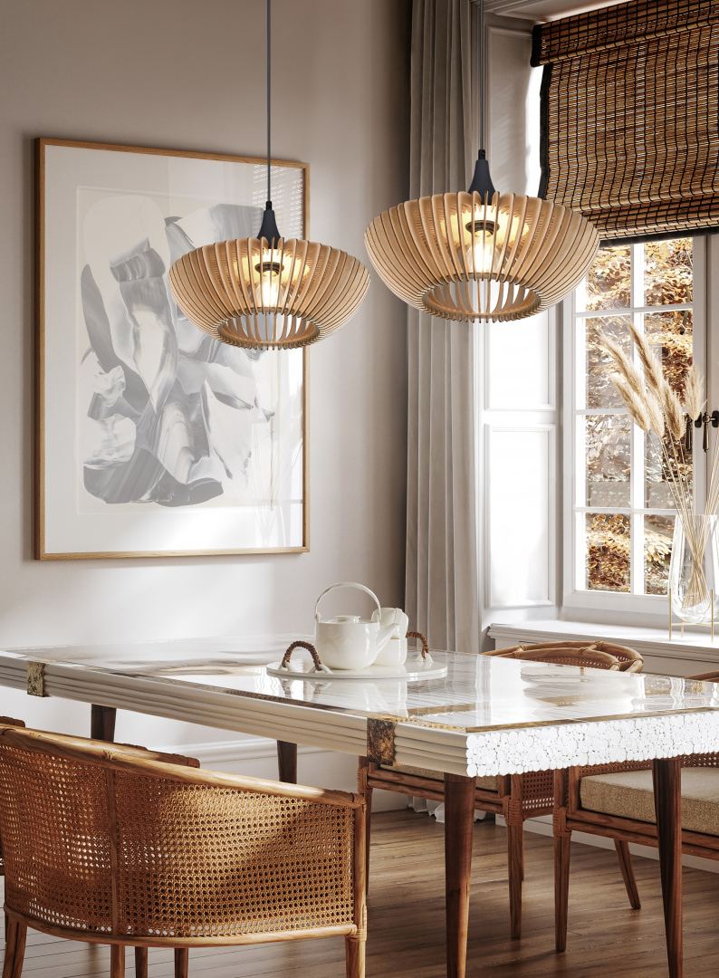 Colino Ø40 Natur Taklampe Fra Trio Lighting - 