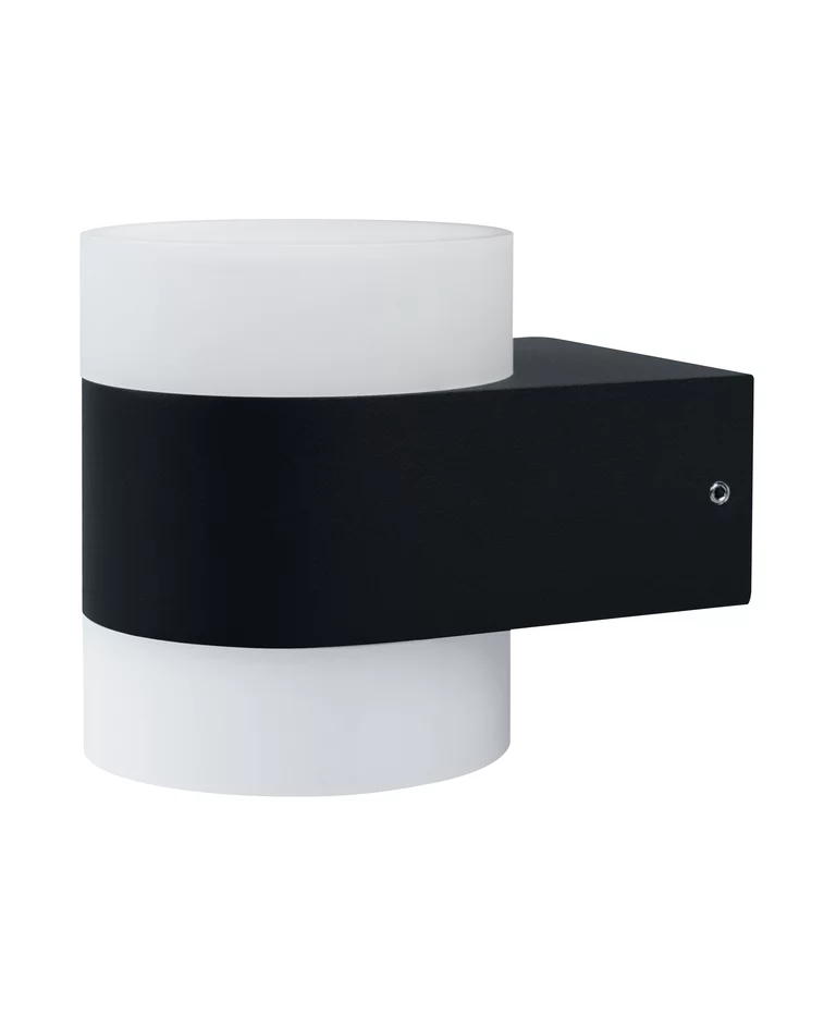 Puck UpDown Mørk grå utendørslampe Fra Osram - Puck UpDown&nbsp;&auml;r en modern och stilren fasadlampa som sprider sitt ljus b&aring;de upp&aring;t och ned&aring;t.
