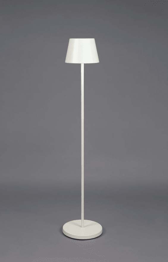 Pomezia 124cm Hvit bærbar Fra Konstsmide - Høyden er justerbar mellom 53 og 124 cm, så du kan også bruke den som en høy bordlampe.