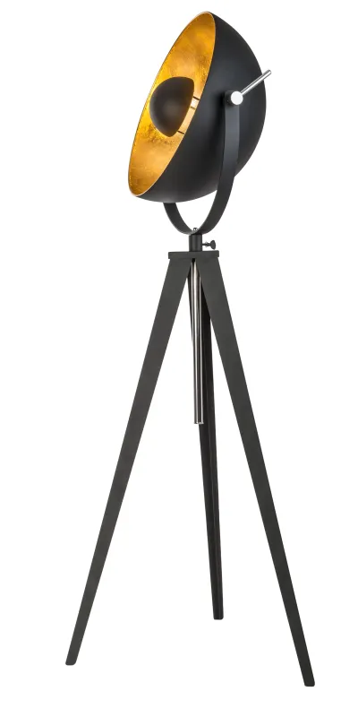 Bowy Svart gulvlampe Fra Globo Lighting - &nbsp;Bowy &auml;r det perfekta valet f&ouml;r dig som vill kombinera stil och funktion &ndash; en golvlampa som skapar en inbjudande och modern atmosf&auml;r i ditt hem.