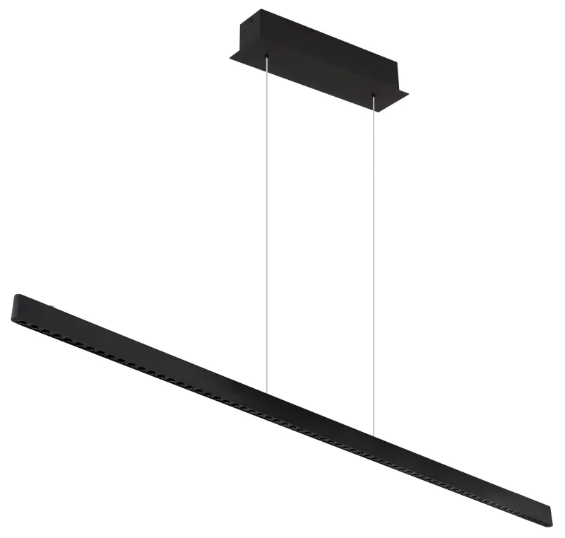 Dentsy 120cm Svart Taklampe Fra Globo Lighting - Med den smidiga touchknappen f&ouml;r av/p&aring; och den stegl&ouml;sa touchdimmern kan du enkelt justera ljusstyrkan efter &ouml;nskem&aring;l.