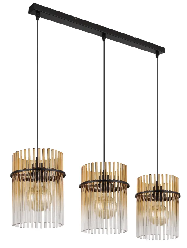 Gorley 80cm Rav Taklampe Fra Globo Lighting - Gorley&nbsp;takpendel kombinerar elegant design med h&ouml;g funktionalitet och blir en sofistikerad inredningsdetalj i ditt hem.