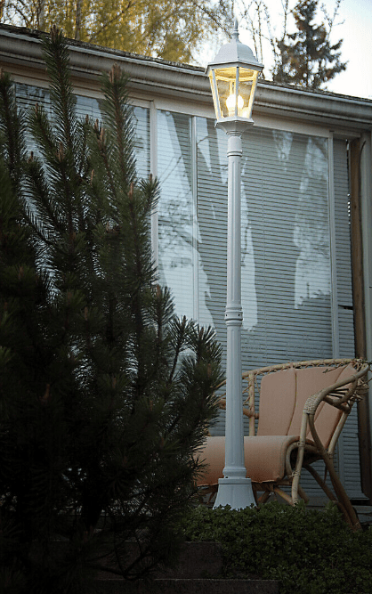 Kartano 175cm Hvit lyktestolpe Fra Airam - 
