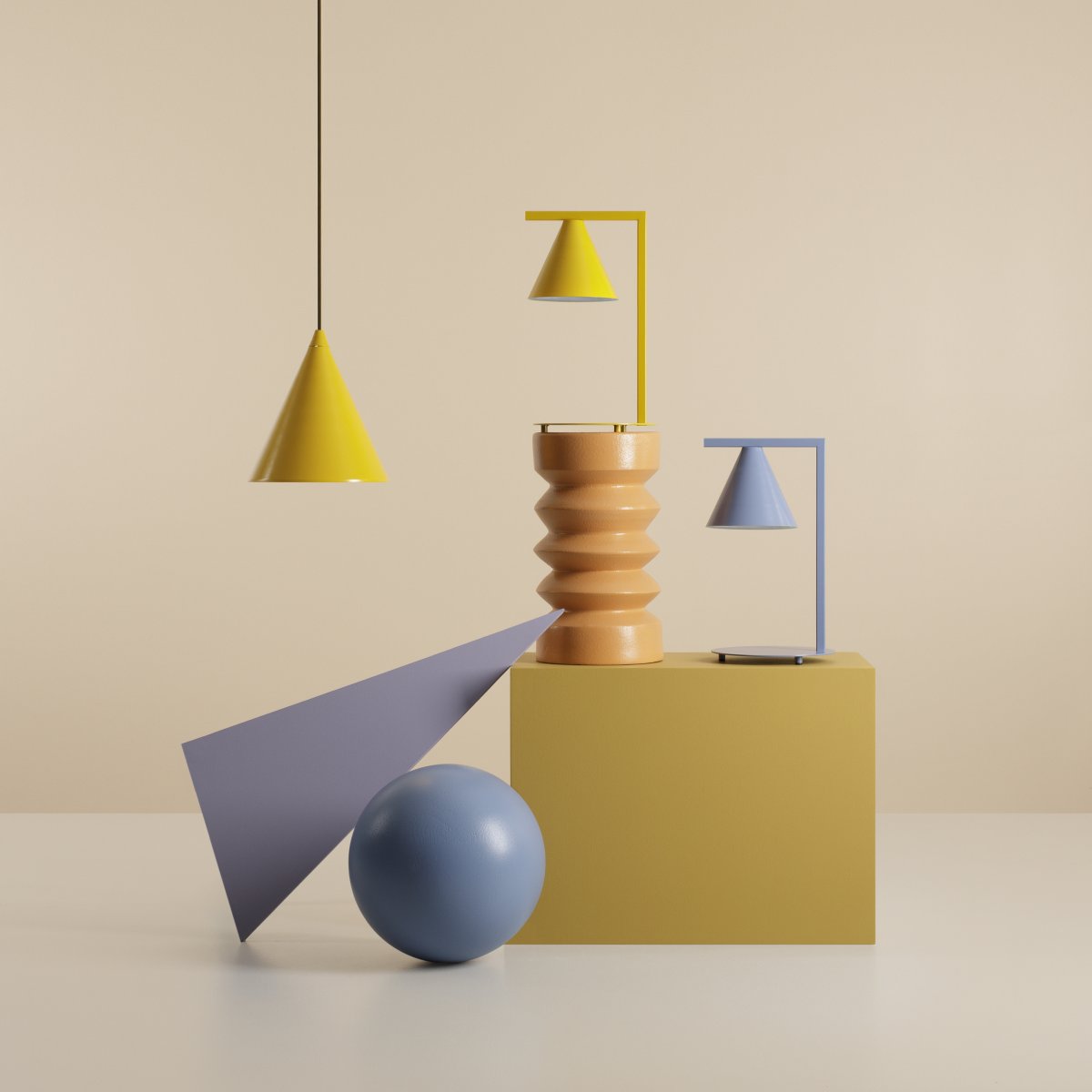 Form Ø24 Blå Taklampe Fra Artera - Denne minimalistiske pendellampen med sin elegante kjegleformede skjerm i en subtil bl&aring; ton er det perfekte valget for deg som ønsker et stilig og moderne uttrykk i hjemmet ditt.