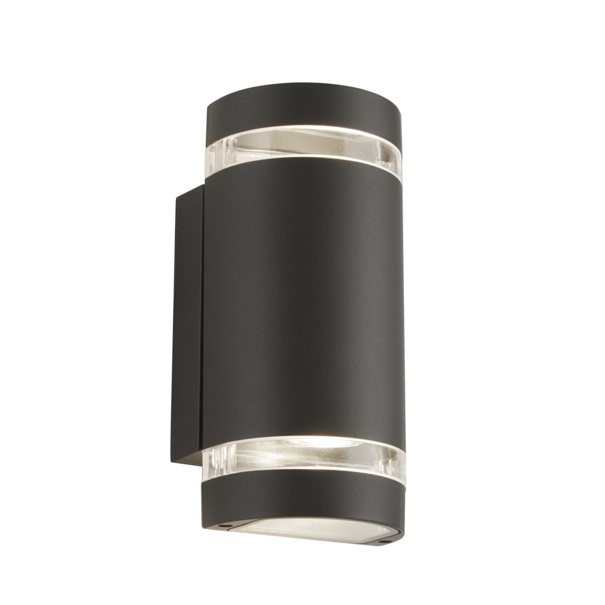 Sheffield Antrasitt utendørslampe Fra Searchlight - Denne fasadelampen med sin avrundede design og mattsvarte finish er den perfekte l&oslash;sningen for &aring; skape stilig belysning b&aring;de innend&oslash;rs og utend&oslash;rs.