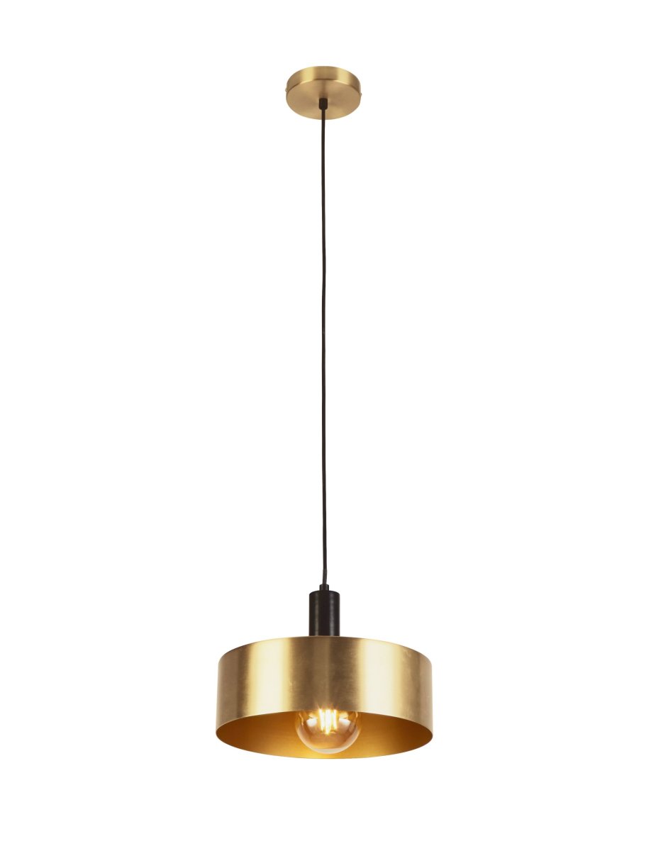 Knox Ø30 Gull Taklampe Fra Searchlight - Knox er en pendellampe med et rent og moderne design som kombinerer funksjon og estetikk.