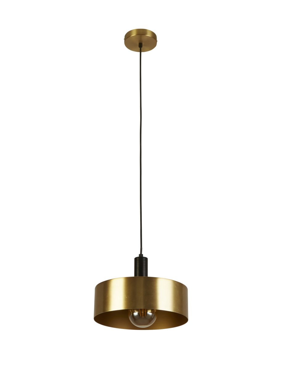 Knox Ø30 Gull Taklampe Fra Searchlight - Knox er en pendellampe med et rent og moderne design som kombinerer funksjon og estetikk.
