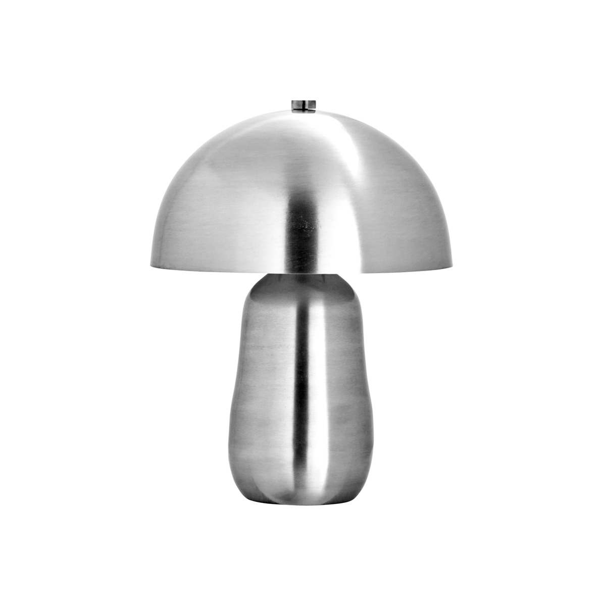 Roomie 33cm Børstet sølv bordlampe Fra House Doctor - Moderne og stilig p&aring; skrivebordet, et personlig preg p&aring; nattbordet eller som en dekorativ detalj i stuen &ndash; lampen l&oslash;fter ethvert rom med subtil finesse.