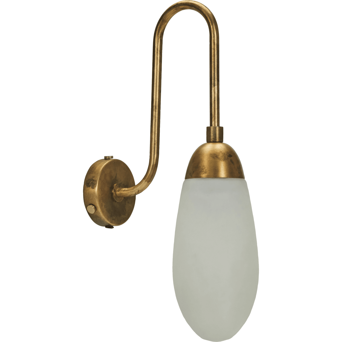 Drop 45cm Antikk messing vegglampe Fra House Doctor - Den avgir et mykt og innbydende lys som tilfører eleganse og personlig stil til ethvert rom.
