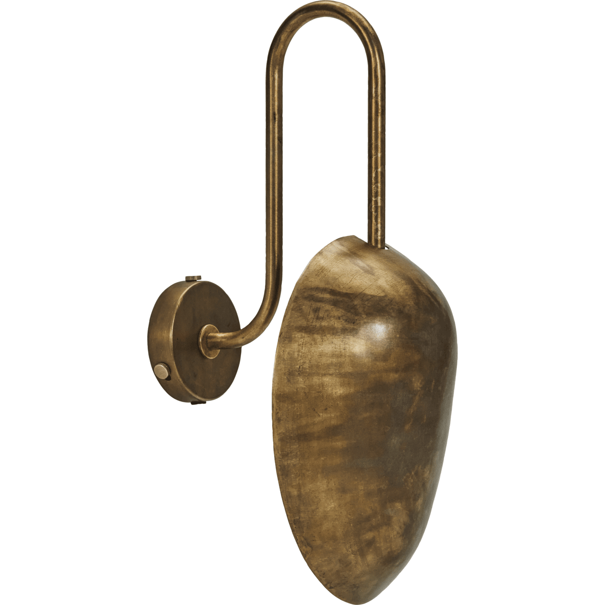 Swan 43cm Antikk messing vegglampe Fra House Doctor - Puss opp hjemmet ditt med denne elegante vegglampen i antikk messing, som tilbyr både stil og funksjon.