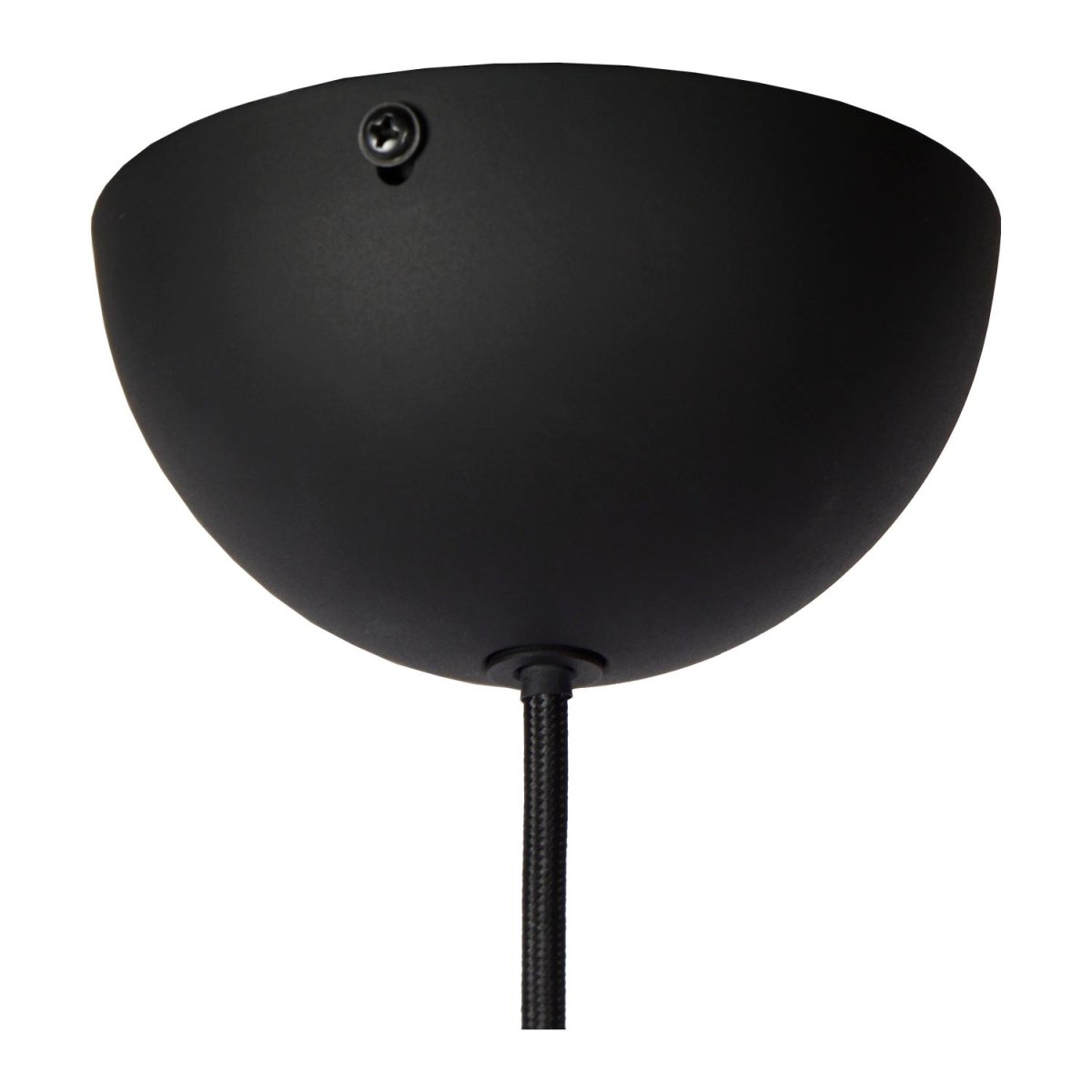 Akron Ø50 Svart Taklampe Fra Lucide - Laget av h&oslash;ykvalitets metall og med en halvsirkul&aelig;r nyanse i en moderne finish, kombinerer Akron et moderne preg med en klassisk karakter.