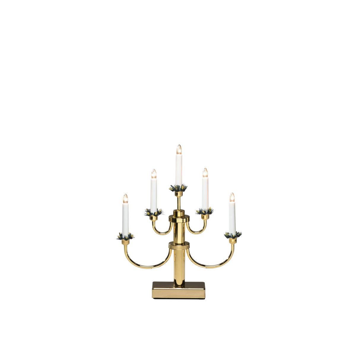 Candelabra 5 Lights Messing Fra Konstsmide - Perfekt for &aring; skape en koselig og innbydende f&oslash;lelse i advent og jul.