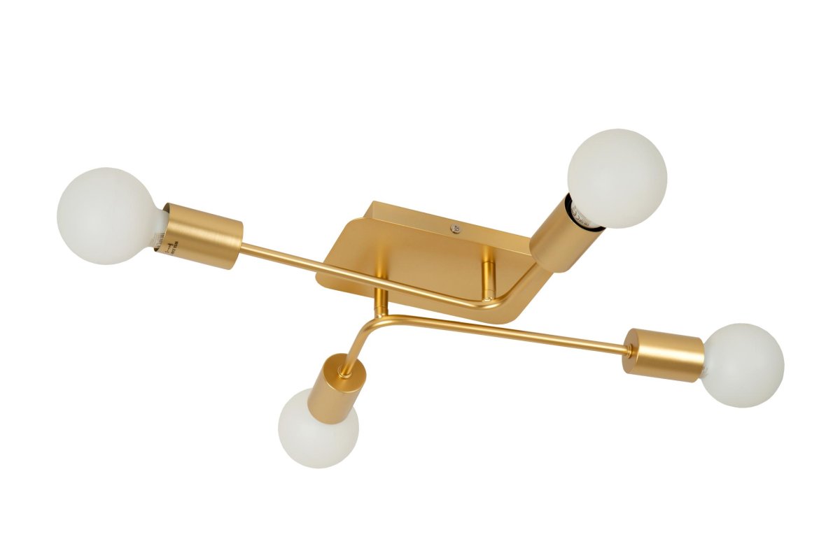 Lester 50cm Matt gull/messing plafond Fra Lucide - Du kan enkelt koble taktaket Lester til en dimmer for &aring; skape den perfekte stemningen med et trykk p&aring; en knapp.