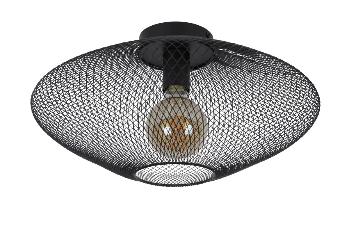 Mesh Ø45 Svart plafond Fra Lucide - Koble lampen til en ekstern dimmer for &aring; skape den rette stemningen for enhver anledning.