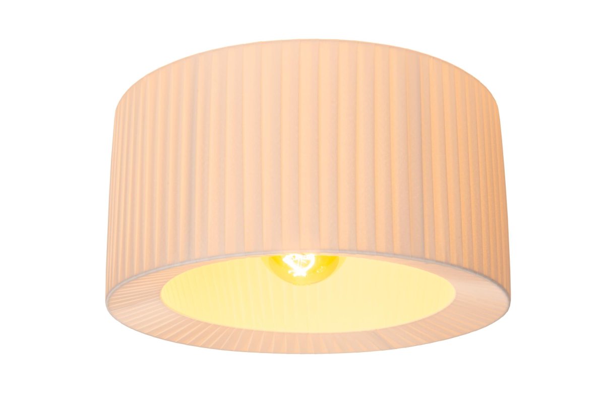 Fold Ø40 Hvit plafond Fra Lucide - Legg til en LED-lyskilde og koble Fold til en dimmer for &aring; skape det perfekte lysmilj&oslash;et i hjemmet ditt.