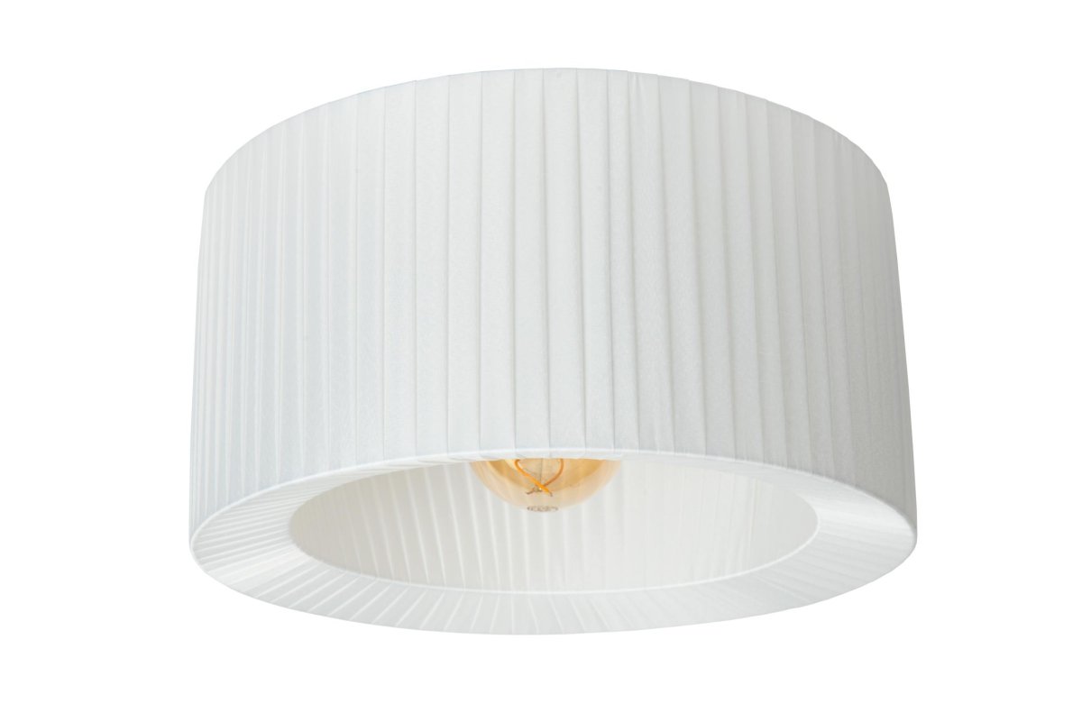 Fold Ø40 Hvit plafond Fra Lucide - Legg til en LED-lyskilde og koble Fold til en dimmer for &aring; skape det perfekte lysmilj&oslash;et i hjemmet ditt.