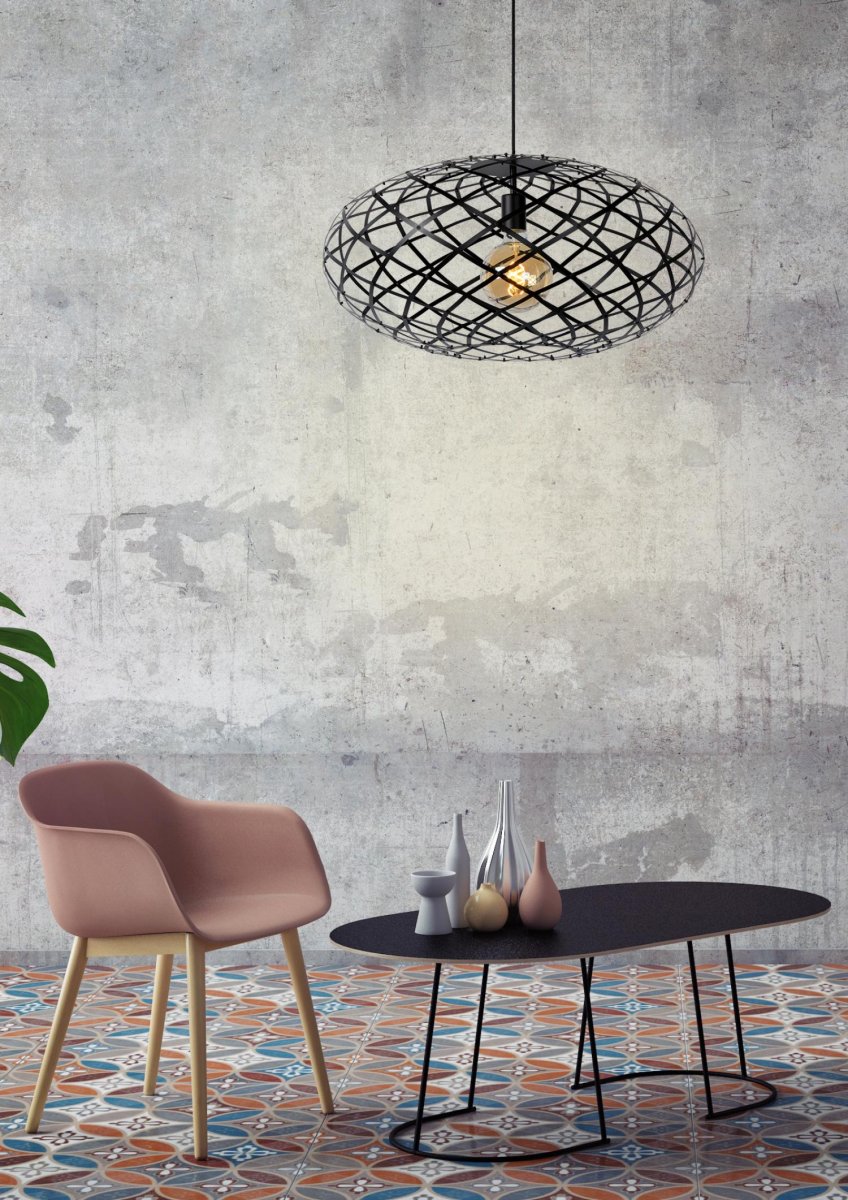 Wolfram Ø65 Svart Taklampe Fra Lucide - Unike produktegenskaper:Passer for bruk med LED-lyskildeDenne lampen er justerbar i høydenLett å koble til en dimmer (ekskl.