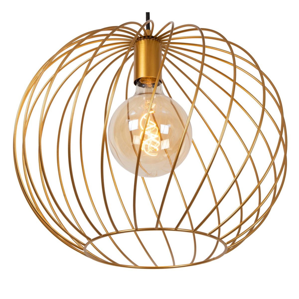 Danza Ø40 Matt gull/messing Taklampe Fra Lucide - Utstyr Danza med en LED-lyskilde og koble den til en ekstern dimmer for å skape den perfekte stemningen.