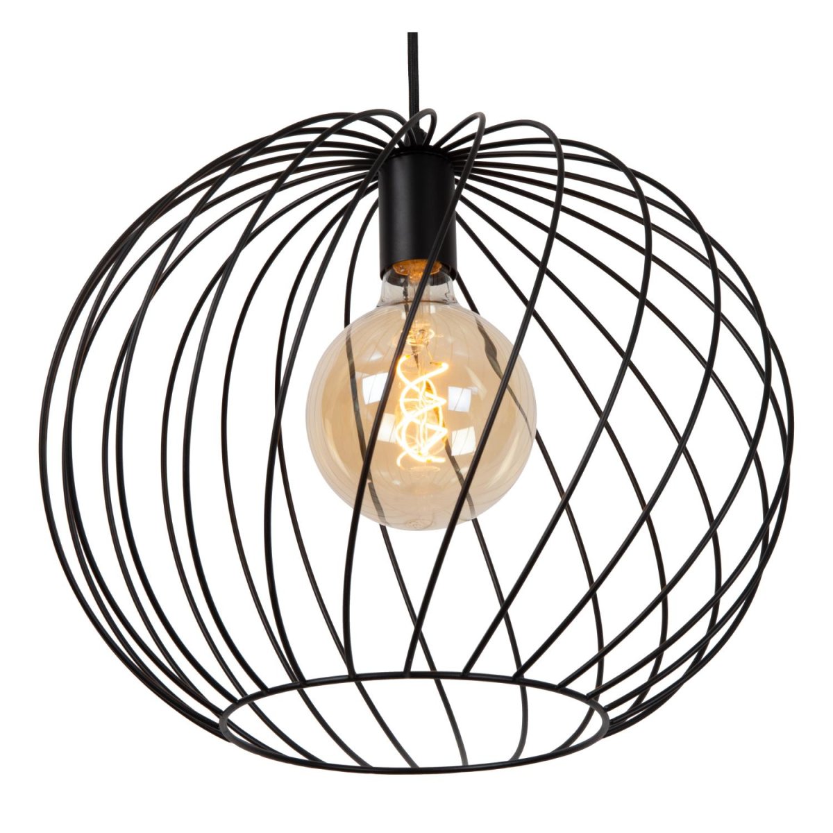 Danza Ø40 Svart Taklampe Fra Lucide - Utstyr Danza med en LED-lyskilde og koble den til en ekstern dimmer for å skape den perfekte stemningen.